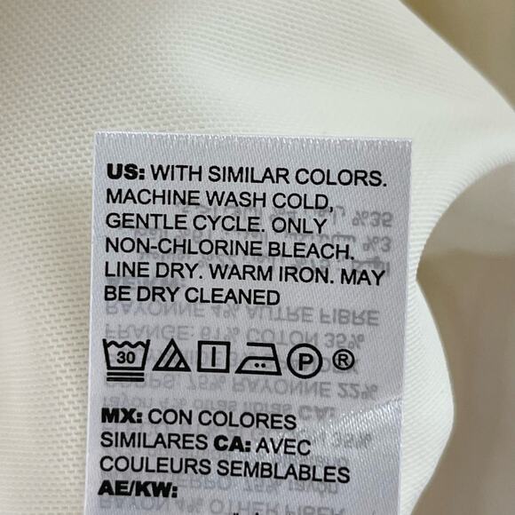 Chico's Pants 3 / US 16 White Brigette Fringe Hem Slim Crops Slimming Panel - Picture 8 of 11